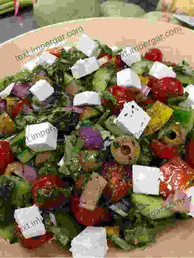 A Photo Of A Colorful Mediterranean Salad Featuring Fresh Vegetables, Herbs, And Feta Cheese The Mediterranean Diet Recipe Gracie S Guide To Healthy Meals (Gracie S Italian Living 3)