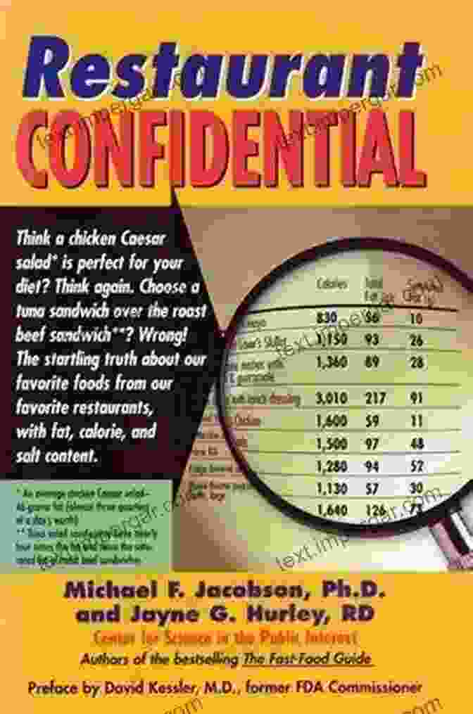 Cover Of Restaurant Confidential Michael F Jacobson