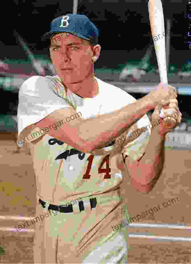 Gil Hodges Playing First Base For The Brooklyn Dodgers Gil Hodges: A Hall Of Fame Life