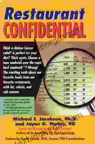 Restaurant Confidential Michael F Jacobson